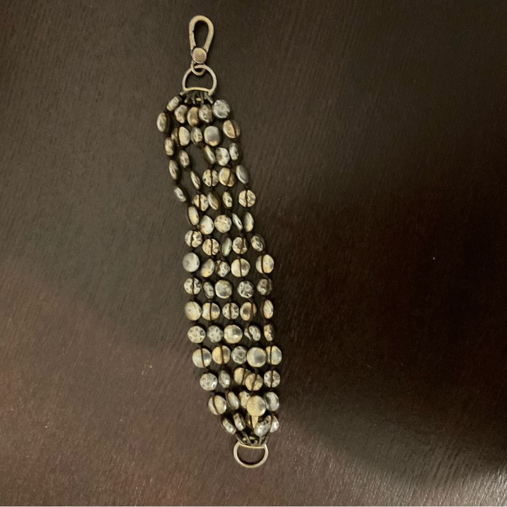 Antique hammered Lucky Brand bracelet